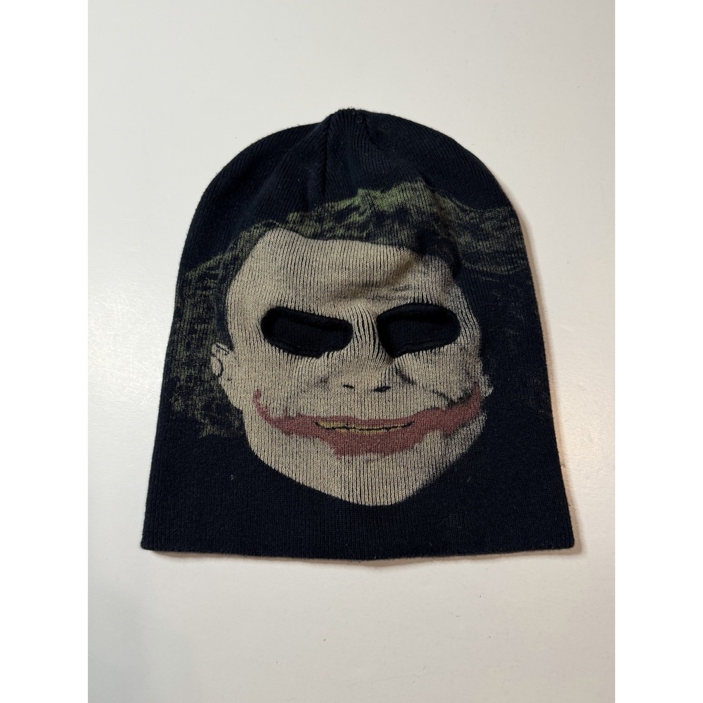 THE BATMAN DARK KNIGHT Joker SKI MASK Mens Hat BEANIE RARE HEATH LEDGER DC